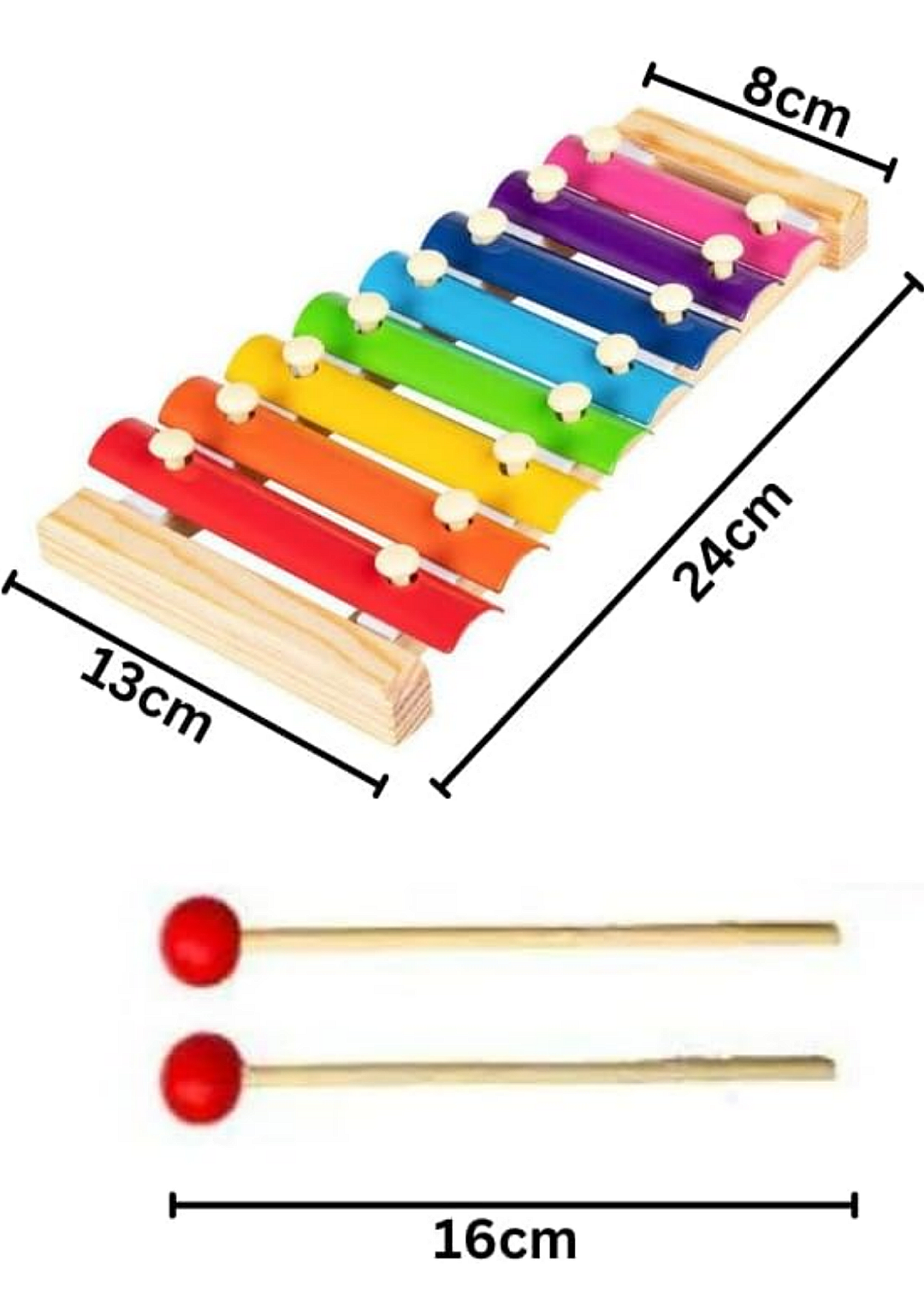 Wooden Xylophone for Kids – 8 Notes Rainbow Musical Toy | Educational & Fun Learning Instrument for Toddlers